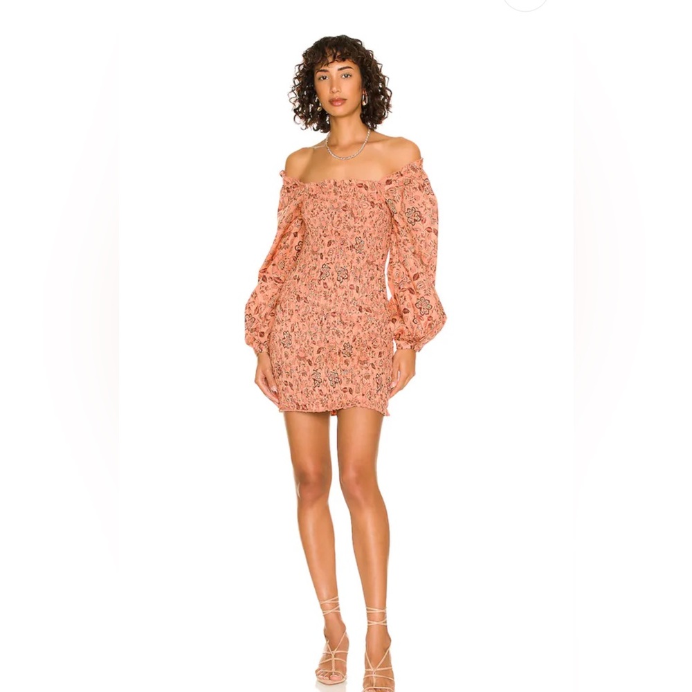 Free People Smock it to Me Mini in Apricot Combo, New, XS